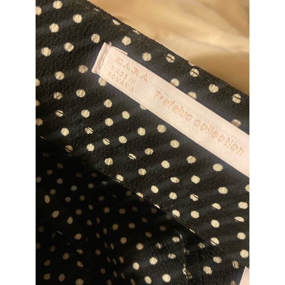 Zara Trafaluc Women's Shorts Size L Black White Polka Dot NWT - Picture 6 of 6